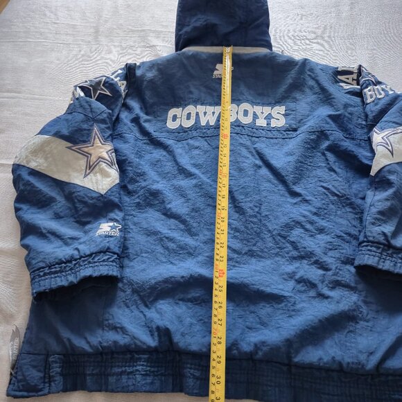 Vintage Dallas Cowboy Starter NFL Jacket, Made in Korea, 90s retro Collectible - Picture 7 of 16